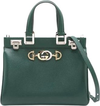 Gucci Pre-owned Handbags, female, Green, Size: ONE SIZE Pre-owned Vintage Handbag