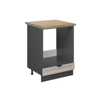 Vicco Armario Para Horno Empotrado Fame-line, Grisbeige, 60 Cm, Et Roble