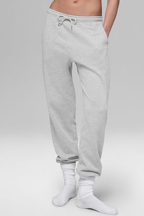 Alo | Chill Sweatpant in Athletic Heather Grey, Size: 2XL