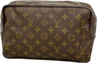 Louis Vuitton Pre-owned Clutches, female, Brown, Size: ONE SIZE Pre-owned Trousse Toilette 28