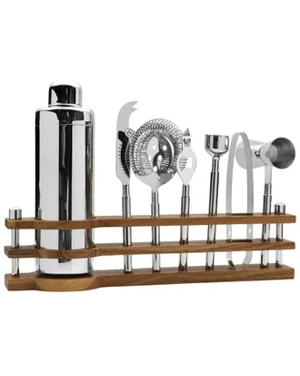 Mikasa Bliss 8Pc Bar Tool Set With Wood Stand