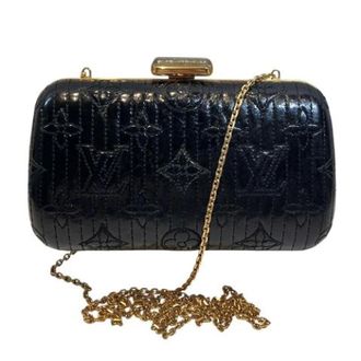 Louis Vuitton Pre-owned Clutches, female, Black, Size: ONE SIZE Pre-owned Monogram Enamel Shoulder Bag
