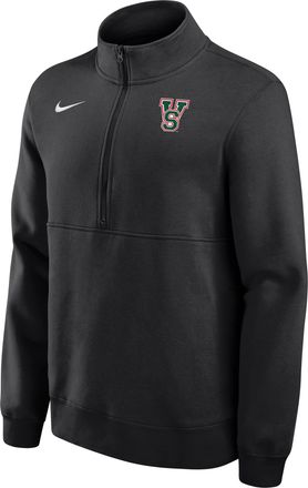 Nike Mississippi Valley State University Delta Devil Club Nike Mens College Fleece Half-Zip Top in Black | M34407MVSU26-BLK