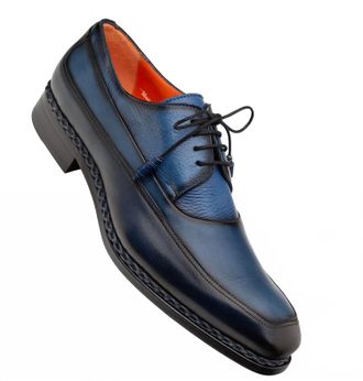 Mezlan Mens Bowery Shoes In Navy