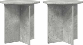 vidaXL Soporte De Plantas 2 Uds. Gris Hormig&oacute;n 40 X 40 X 40 Cm Vidaxl