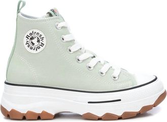 Xti Womens Canvas Ankle Boots In Aqua