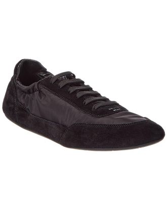 Prada Collapse Nylon & Suede Sneaker