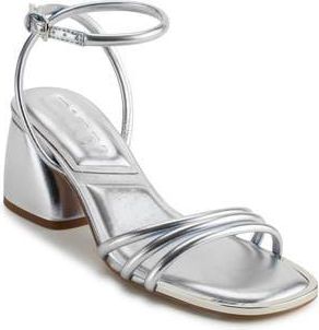DKNY Trixie Ankle Strap Sandal in Silver at Nordstrom Rack, Size 6.5