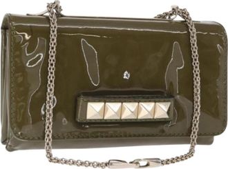 Valentino Pre-owned Coated Canvas Schoudertas - Dames - Vintage Mini Tas - Groen - ONE Size - Vintage