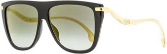 Jimmy Choo London SUVI/S 807/FQ Black/Gold/Grey Gradient