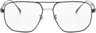 Eyewear by David Beckham pilot-frame glasses - men - Metal - 58 - Black