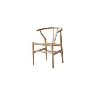 Tikamoon Silla de teca maciza y cordaje