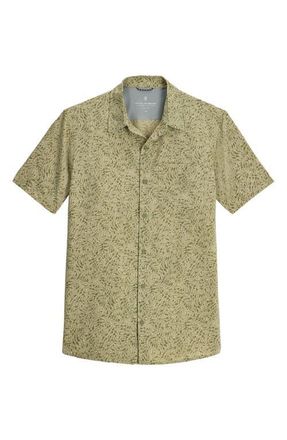 Royal Robbins Amp Lite II Short Sleeve Button-Up Shirt in Olive Frond Print at Nordstrom, Size Xx-Large
