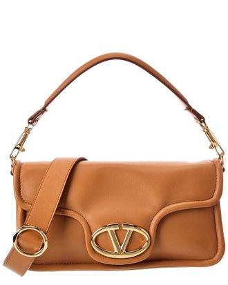 Valentino Vlogo Signature Leather Shoulder Bag