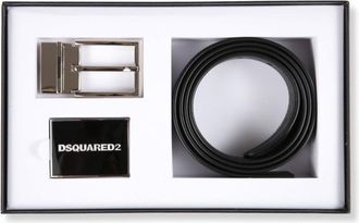 Dsquared2 4-In-1 Black Belt Gift Set