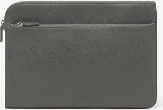 Corneliani Grey leather briefcase