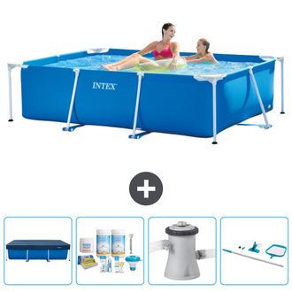 Intex Piscina Con Estructura Rectangular - 220x150x60 Cm - 7-piezas Scb7