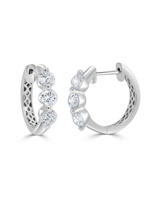 Sabrina Designs 14K 1.39 Ct. Tw. Diamond Huggie Earrings