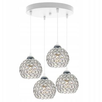 OEM L&aacute;mpara De Ara&ntilde;a Colgante &Uacute;nica De Cristal Cromado