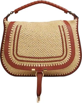 Chlo&eacute; Marcie Schoudertas - Dames - Handtassen - Beige - ONE Size - Leer - Tassen