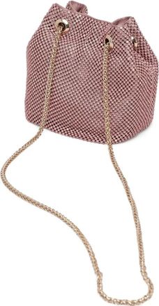Guess Co Borsa a secchiello Sofia mini con strass - Rosa