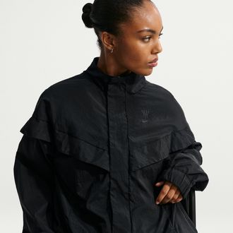 Nike Womens Serena Williams Design Crew Loose Jacket in Black | IF0350-010