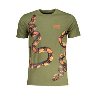 Cavalli Verde Katoenen Heren T-Shirt