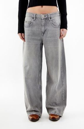 BDG Jaya Baggy Low Rise Wide Leg Jeans in Grey Denim at Nordstrom Rack, Size 26 X 32