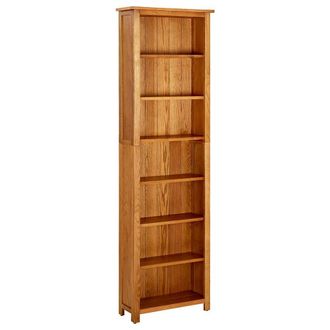 vidaXL Estanter&iacute;a De 7 Niveles Madera Maciza De Roble 60x22x200 Cm Vidaxl
