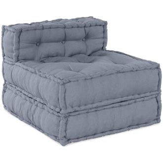 vidaXL Almohada Gris 70 X 70 X 54 Cm Poli&eacute;ster Vidaxl