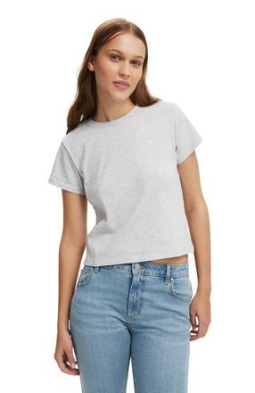 Cotton On Womens 90 S Baby Tee in Grey Marle at Nordstrom, Size Xxx-Small