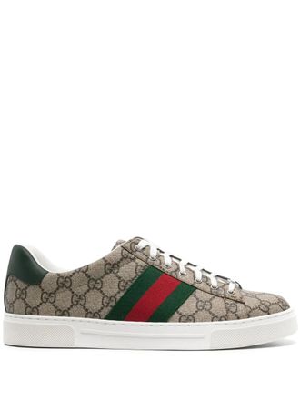 Gucci Ace GG Supreme canvas sneakers - Beige