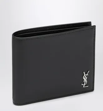 Saint Laurent Black leather bi-fold wallet