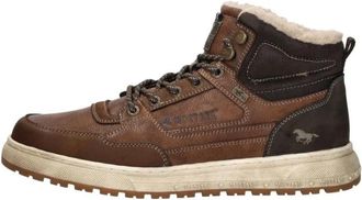Mustang Veterschoenen Hoog - Heren - Winterlaarzen - Bruin - 43 EU - Schoenen