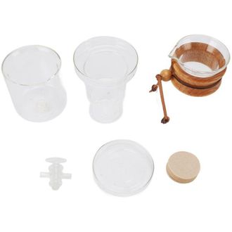 OEM Cafetera De Goteo De Vidrio Transparente, Kit Para Caf&eacute; Fr&iacute;o Con Flujo De Agua Ajustable, Para El Hogar O La Sala De T&eacute;, 400 Ml -crezuo
