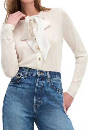 Favorite Daughter Take A Bow Cardigan In Ivory
