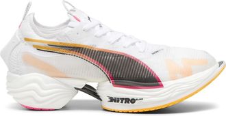 Puma Mens Fast-R Nitro Elite 2 Shoes, Color White/Sunset Glow/Sun Stream, Size: 9 UK