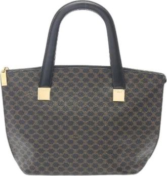 Celine Pre-owned Handbags, female, Brown, Size: ONE SIZE Pre-owned Macadam Coated Canvas Handbag