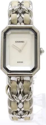 Chanel Pre-owned Metal watches - Dames - Vintage Horloges - Wit - ONE Size - Leer - Vintage