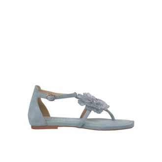 Alma En Pena Flat Sandals, female, Blue, 7 UK, Flower sandal with buckle