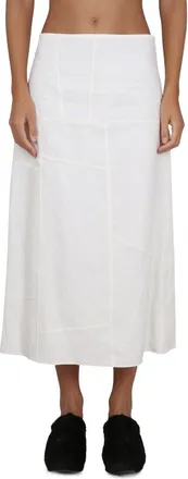 Jil Sander Linen Skirt - White