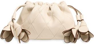 Zimmermann Small Cloud 91 Leather Clutch in Milk at Nordstrom