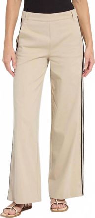 Lyss&eacute; Brinne Side Stripe Trouser In Crisp Khaki