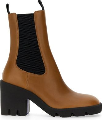 Burberry Brown Solid Carryover Boots