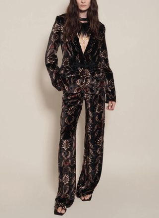 Johanna Ortiz Mountain Valley Jacket In Black/sand