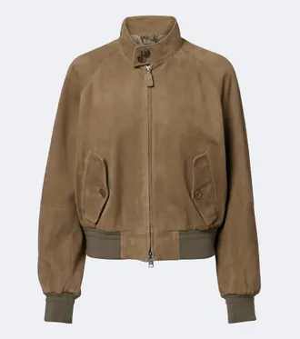 Ralph Lauren Collection Suede bomber jacket