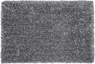 Beliani Beliani - Alfombra Peluda Blanco Y Negro De Pelo Largo 200 X 300 Cm Rectangular Con Mechones De Algod&oacute;n Cide
