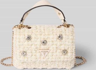Guess Crossbody Bag mit Woll-Anteil Modell Everlee in Ecru, Größe 1