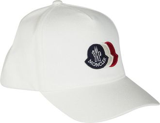 Moncler Cappello Baseball - unisex - Petten - Wit - M - Katoen - Accessoires