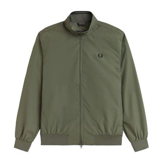 Fred Perry Light Jackets, male, Green, Size: XL Brentham Jacket
